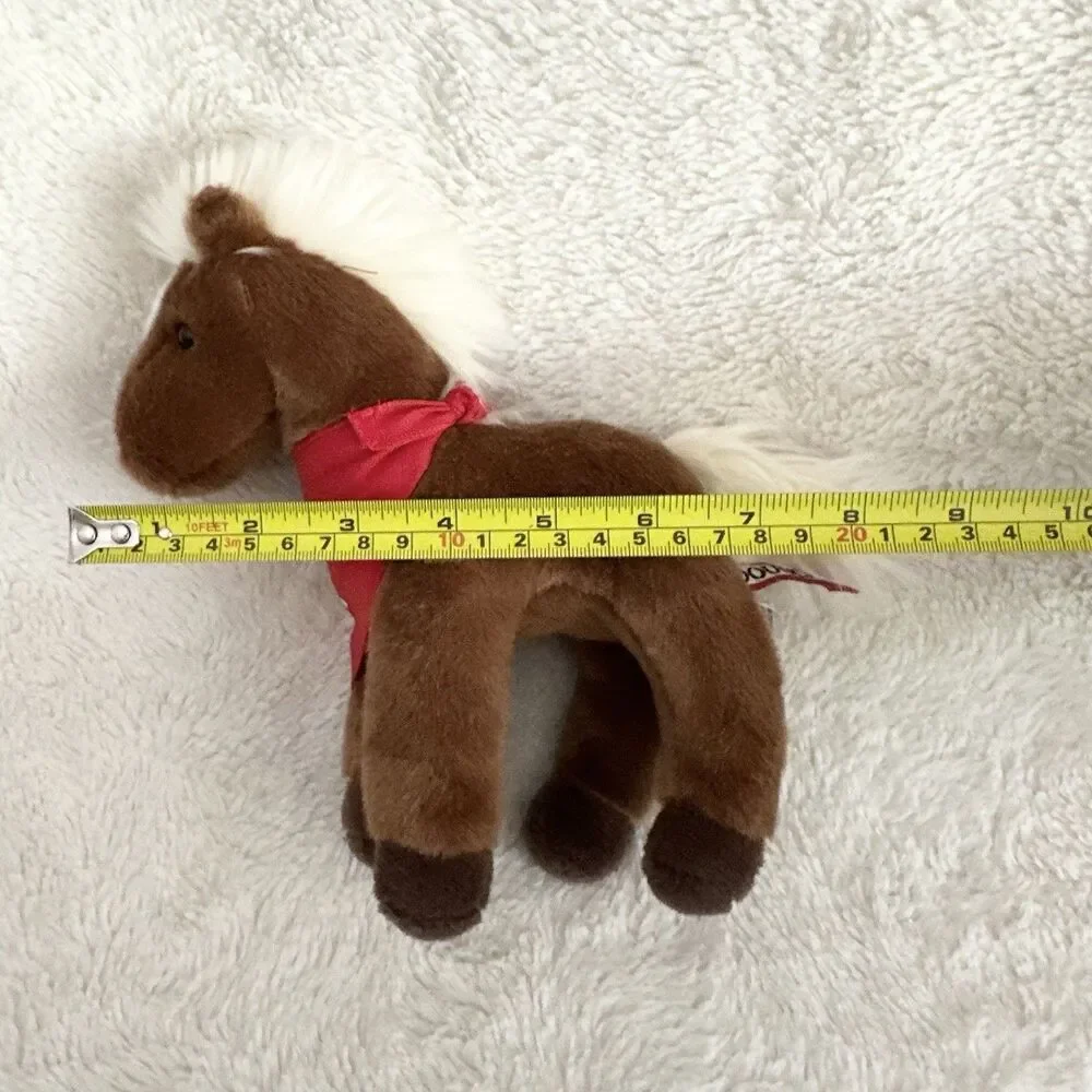 Douglas Cuddle Toy Mr Brown Pony Red A Bandana Advertising Plush #4045